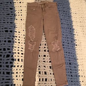 American eagle distressed jeans size 4